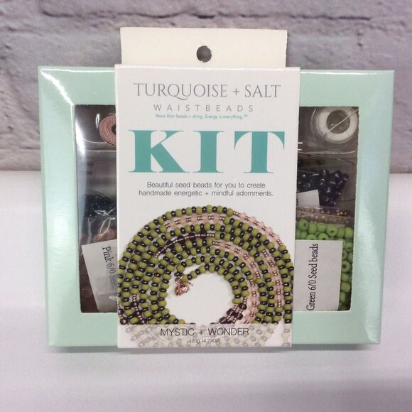 Turquoise + Salt Arts & Crafts Boho Jewelry Waistbeads Bead Kit Mystic + Wonder - Picture 1 of 3